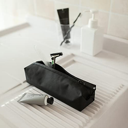 Comfyable Small Toiletry Bag for Men, Slim Mini Toothbrush Bag, Dopp Kit Bag - color: Black, size: Small