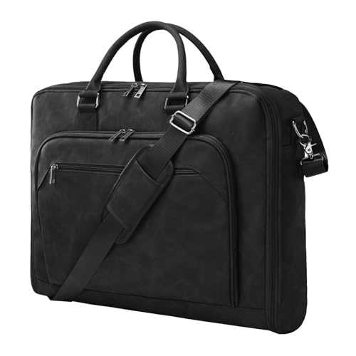Garment Bag for Travel Large Carry on Garment Bags Men Women | Garment Suitcase Bags - color: Black