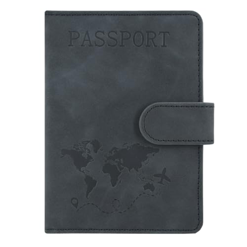 ACdream Passport Holder for Travel Essentials, Rfid Blocking Passport Wallet Cover Case for Travel Must Haves Accessories, Book Holders for Women/Men, Black - color: A_Black