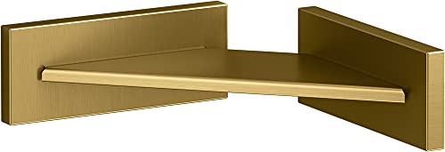SQUARE FOOT REST - color: VIBRANT BRUSHED MODERNE BRASS