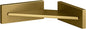 SQUARE FOOT REST - color: VIBRANT BRUSHED MODERNE BRASS
