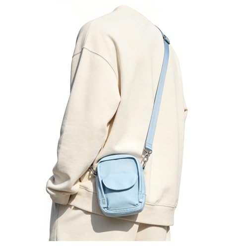 SEAFEW Mini Crossbody Bag Shoulder Bag for Men, Small Messenger Satchel Bag for Women - color: Blue - Standard