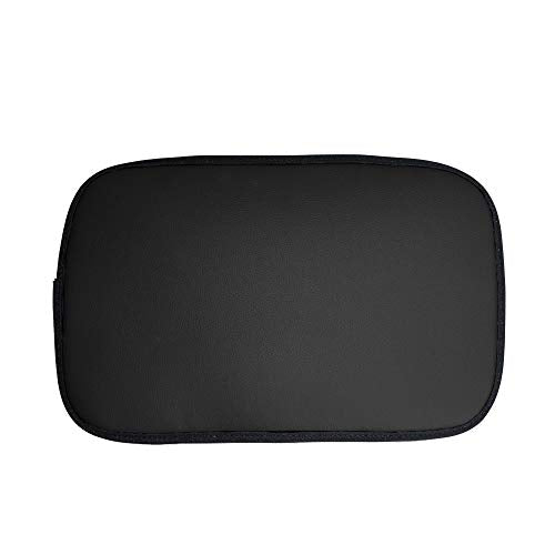 FH Group Faux Leather Center Console Armrest Cushion, Luxury Seat Box Cover Protector fits Most Cars, SUVs, and Trucks Black - color: Black, style: Console Cover (Plain)