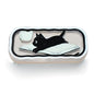 Cute hard shell bow glasses case cat transparent glasses case sunglasses glasses Size is 6.9 x 3.2 x 1.2inches - color: Case - Cat