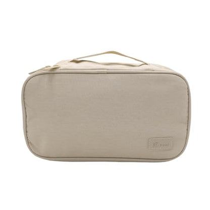 Travel Underwear Organizer Bag Packing Cube Storage Bag Recycled Polyester Lingerie Bra Socks Bag Toiletry Bag,Khaki 6# - color: Khaki 6#(Like beige color)