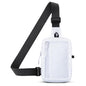 USHAKE Small Crossbody Bags for Women Men - Mini Sling Bag for Traveling and Hiking - color: White