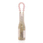 Wine Pouch Mesh Bag, Resin Handle Wine Bag, Sparkly Rhinestone Handwoven Mesh Bags, Party Water Bottle Bags Accessory, Daily Housewarming Party Use - color: Pink (1)