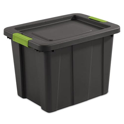 Sterilite 12-Pack Storage Bins with Lids, Heavy Duty Totes, Tuff1, 18 Gallon, Flat Gray - color: Flat Gray, size: 18 Gallon (12 Pack)