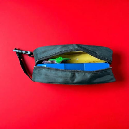 Yumbox Chill Insulated Snack Bag with 2 Ice Packs – Lightweight Small Lunch Cooler Bag, Deep Spacious Design, Sweat-Proof Sleeves, Wipe-Clean Fabric, Fits Snack Bento Boxes & Fruit (Black) - color: Black