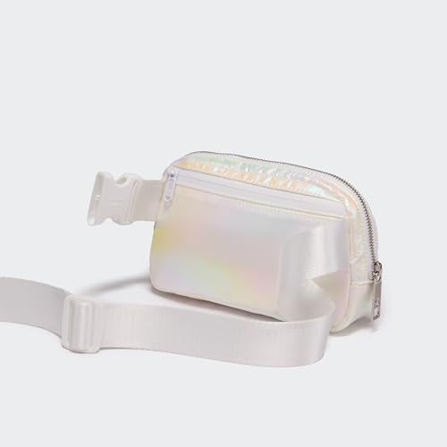 Pander Everywhere Belt Bag for Women, Fashion Waist Packs, Crossbody Bags with Adjustable Strap (Iridescent). - color: Iridescent
