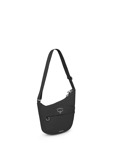 Osprey Daylite Crossbody Pouch - Small Handbag with Zipper and Bottle Pocket - Lightweight Shoulder Bag - color: Black