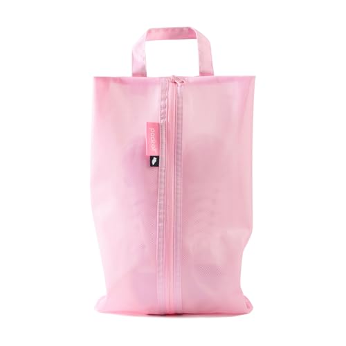 pack all Shoe Bag for Travel, Water-Resistant Shoe Pouch for Gym, Odor-Resistant Soccer Cleats Bag for Sport (Pink, 1-Pack) - color: Pink, style: 1 Pack
