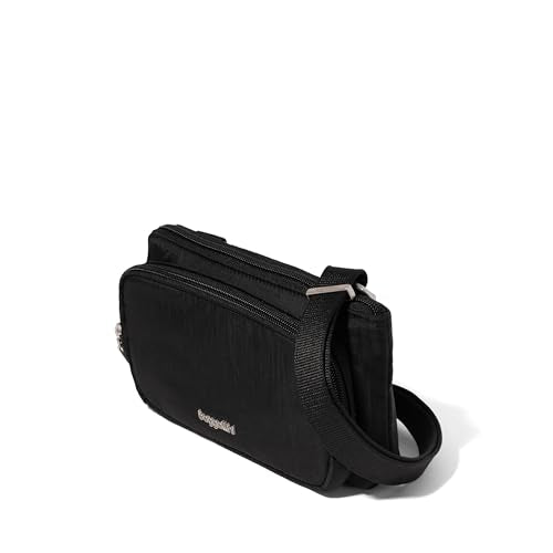 Baggallini Classic Anti-Theft Mini Wallet Crossbody - color: Black