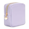 Wandering Nature Small Makeup Bag for Purse Mini Make up Pouch Cute Cosmetic Pouch for Women with Slip-in Pockets Eco Vegan Leather, Purple - color: A2: Purple