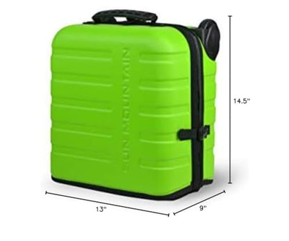 Sun Mountain Kube Golf Travel Bag, 2-Wheel Rolling System-Compact Storage Case - color: Rush-Black