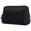 Aosbos Small Travel Makeup Pouch - Cosmetic Bag for Women, Midnight Black - color: Midnight Black