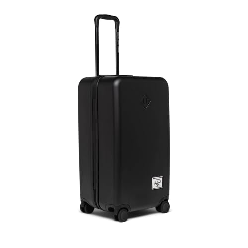 Herschel Supply Co. Unisex Heritage Hardshell Luggage, Black, Medium - 27 inch - color: Black, size: Medium