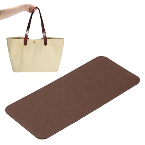 PATIKIL Felt Base Shaper, Bag Bottom Shaper Pad Purse Liner Board Insert Arc Corner - color: Brown, size: 14x5 Inch