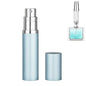 Refillable Perfume Atomizer Travel Bottle 5ml Leakproof Luxury Travel Perfume Refillable Bottle, Portable Fragrance Atomiser (Light Blue) - color: Light Blue