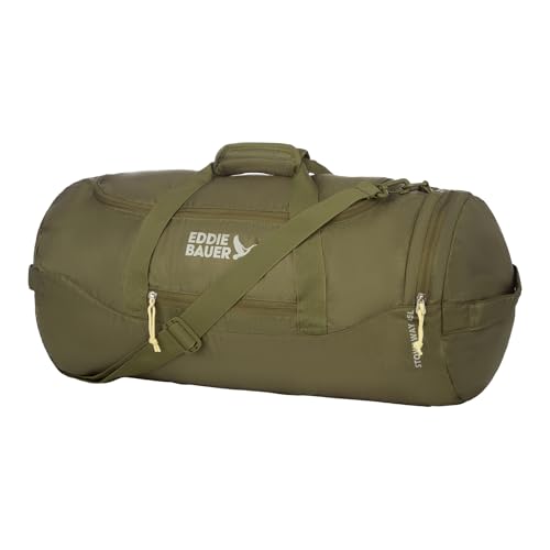 Eddie Bauer Stowaway Packable Duffel Bag | Travel | Foldable | Lightweight | Durable | Ripstop Polyester - color: Irish Green