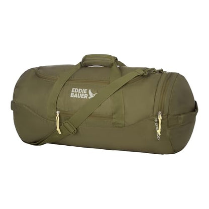 Eddie Bauer Stowaway Packable Duffel Bag | Travel | Foldable | Lightweight | Durable | Ripstop Polyester - color: Irish Green