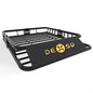 DEXSO 51" x 36" Universal Roof Rack Basket, 200 Lbs Capacity Rooftop Cargo Carrier Basket, Heavy Duty Luggage Holder Rack for SUVs, Trucks, Vehicles - size: 51" x 36"