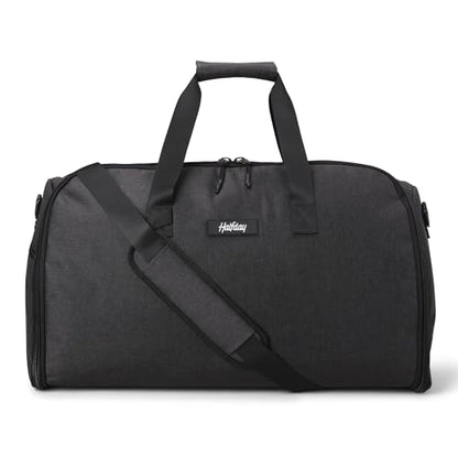 Halfday Convertible 2-in-1 Garment Duffel Weekender Bag 45L: Wrinkle-Free Travel (Hanging Suit Compartment, Shoe Pockets, Trolley Sleeve), Durable & Water-Resistant Carry-on, Shadow - color: Shadow, style: Original, 45l