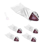 GONGKANGYUAN 4 Pack Shoe Bags for Travel Satin Fabric Shoe Bag with Drawstring for Men Women Travel Protecting Storing Shoes - color: White