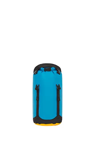 Sea to Summit eVac Compression Dry Bag, Waterproof Compression Sack, 8 Liter, Turkish Tile Blue - color: Turkish Tile Blue, style: 8 Liter
