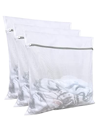 Lingerie bags for laundry(3Pcs,24 X 24inch),large mesh laundry bags,Delicates Bags for Washing Machine