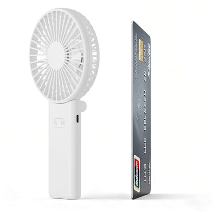 HandFan Ultra-𝐒𝐥𝐢𝐦 & Lightweight Handheld Fan (0.5in,0.3lb), 5 Speeds Portable Hand Held Fan USB Rechargeable 180° Foldable, Quiet Summer Essentials with Lanyard for Travel/Concerts/Lash (Pink) - color: White