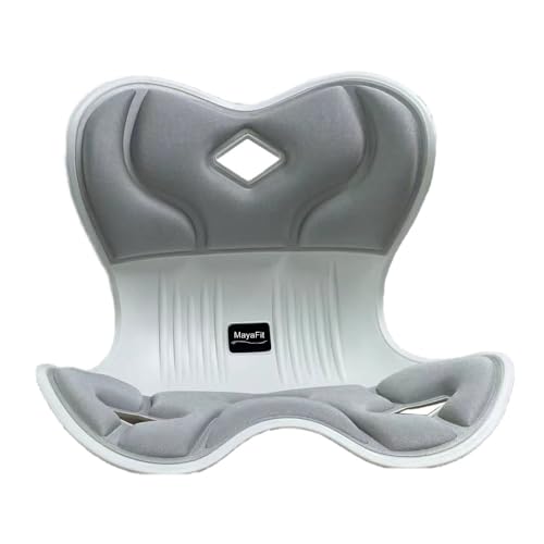 Ergonomic Lumbar Support Cushion, Silver,44.5mm x 410mm x 340mm, Standard Size, for Shoulder and Back Posture, 110-265 lbs Capacity - color: Silver, size: Standard