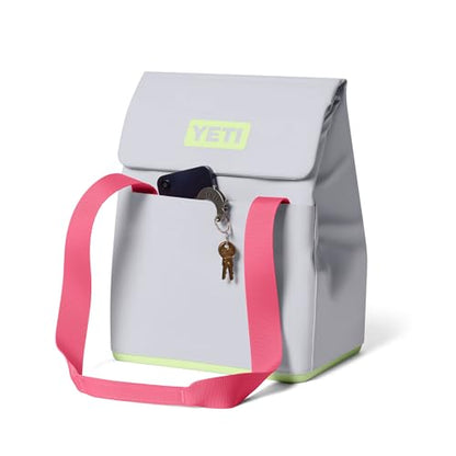YETI Daytrip 14L Insulated Soft Cooler Tote Bag - color: Mist/Pink/Grasshopper