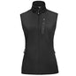 33,000ft Women's Lightweight Running Vest Outerwear with Pockets, Windproof Sleeveless Jacket for Golf Hiking Travel - color: Black-1, size: X-Small