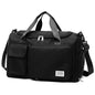 New men's and women's splash proof sports hand travel fitness shopping weekend camping overnight bags. (Black2) - color: Black2