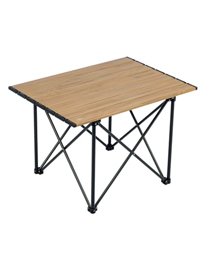 iClimb Ultralight Compact Camping Folding Table with Carry Bag (Reinforced Nature - L) - color: Reinforced Nature, size: Large