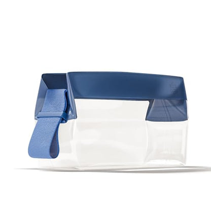 Cadence Parcel - Clear Kit with Magnetic Closure - Durable and Leak-Resistant Travel Toiletry Kit - Small Cove Parcel - color: Cove, size: Small