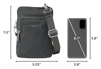 Baggallini Women's Securtex Anti-theft Activity Crossbody Bag - color: Charcoal