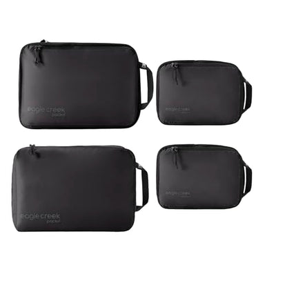 Eagle Creek Pack-It Isolate Carry-On Set - Compact Compression Cube Set for Optimizing Luggage Space - Convenient Top Handle - Internal Storage Divider - Water-Resistant - Washable - Black
