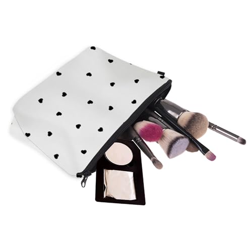 Cute Travel Makeup Bag Cosmetic Bag Small Pouch Gift for Women (Little Heart) - color: Little Heart
