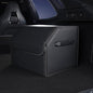 Trunk Organizer,car organizers and storage,black Leather Storage Box with lid,Fiberboard,Collapsible,15''L x 13''W x 12.4''H,2K inches³(size A) - size: 15"L×13"W×12.4"H, 9lbs, 2K in³
