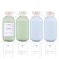 10 oz Plastic Travel Shampoo Bottles, Refillable Flip Cap Squeeze Bottles for Toiletries, Large Leakage-proof Travel Shampoo and Conditioner Container (Blue and Green) - color: Green+Blue, size: 300ml/10 oz