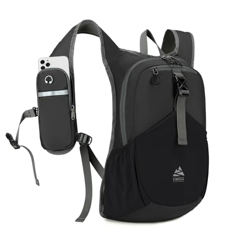 15L Small Hiking Backpack for Men Women Lightweight Packable Backpack Foldable Casual Daypack for Camping Travel Outdoor, Black - color: Black