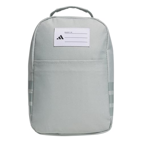 adidas Kids Santiago Lunch Bag – Insulated Cooler Lunchbox for Girls & Boys, 8L - color: Black/White/4