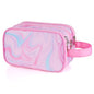 Pink Toiletry Bag for Girls, Travel Toiletry Bag for Teen Girls Cosmetic Bag Makeup Bag Waterproof Hanging Wash Bag Kids Toiletries - color: Fluids-Pink