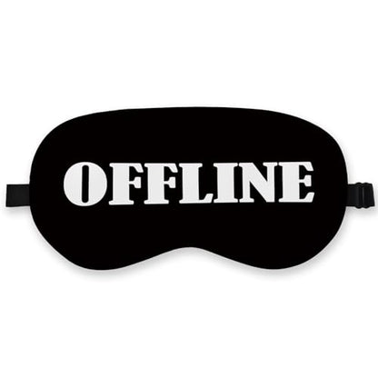 Offline Sleep Mask Silk, Funny Sleeping Mask Adjustable Sleep Mask, Blindfold for Sleeping, Black Out Eye Masks Funny Gifts for Man Women Friends - color: Offline