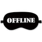 Offline Sleep Mask Silk, Funny Sleeping Mask Adjustable Sleep Mask, Blindfold for Sleeping, Black Out Eye Masks Funny Gifts for Man Women Friends - color: Offline