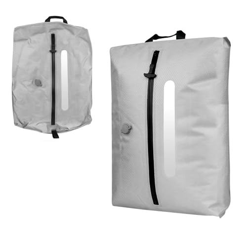 AIDONS Vacuum Seal Bags for Clothing Travel - Reusable Vacuum Compression Bags for Storage Clothes & Blankets, Fits Carry-On, Backpack, Suitcase & Home(Grey 1PC+No Pump) - color: Grey