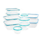 Snapware Plastic Total Solutions (10-Pack, Mixed Sizes) Food Storage Containers Set, Airtight & Leakproof Plastic Locking BPA-Free Lids Tupperware, Freezer Dishwasher Microwave Safe - size: 10 Pack, style: Mixed Sizes