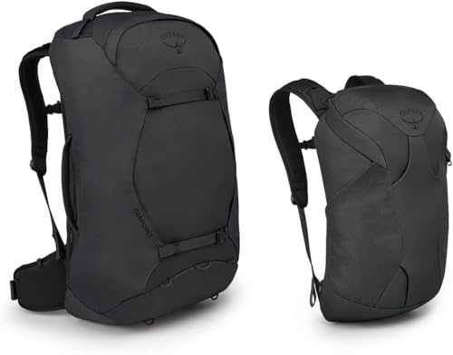 Osprey Farpoint 70L Men's Travel Backpack, Tunnel Vision Grey - color: Tunnel Vision Grey, size: 70L